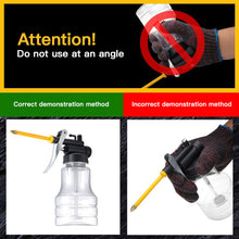 Load image into Gallery viewer, Transparent High Pressure Oil Bottle with Copper Tip Nozzle Drop Resistant Oil Filler Gun Plastic Hose Precision Lubrication Tool