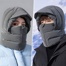 Load image into Gallery viewer, Winter Windproof Trapper Hat Thickened Cotton Ear Protection Headgear with Zipper Design for Outdoor Riding and Skiing