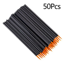 Load image into Gallery viewer, 50pcs Disposable Makeup Cosmetic Brush Portable Eyeliner/Lip Liner Brush Makeup Tool Essential Beauty Tools and Accessories