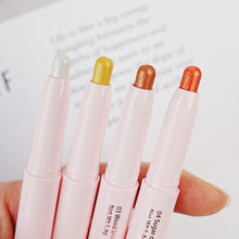 Load image into Gallery viewer, Glitter Eye Shadow Stick Highlighter Shimmery Eye Makeup Stick Long-lasting Pearl Shimmer Eye Makeup Silkworm Pen Liner Face Cosmetics