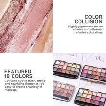Load image into Gallery viewer, Transparent 18e-color Acrylic Eyeshadow Tray Pearly Eyeshadow Brighten Beauty Eyes Makeup Cosmetics