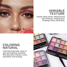 Load image into Gallery viewer, Transparent 18e-color Acrylic Eyeshadow Tray Pearly Eyeshadow Brighten Beauty Eyes Makeup Cosmetics