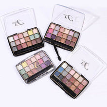 Load image into Gallery viewer, Transparent 18e-color Acrylic Eyeshadow Tray Pearly Eyeshadow Brighten Beauty Eyes Makeup Cosmetics