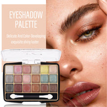 Load image into Gallery viewer, Transparent 18e-color Acrylic Eyeshadow Tray Pearly Eyeshadow Brighten Beauty Eyes Makeup Cosmetics