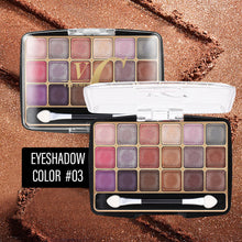 Load image into Gallery viewer, Transparent 18e-color Acrylic Eyeshadow Tray Pearly Eyeshadow Brighten Beauty Eyes Makeup Cosmetics
