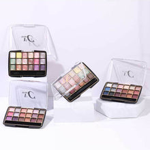 Load image into Gallery viewer, Transparent 18e-color Acrylic Eyeshadow Tray Pearly Eyeshadow Brighten Beauty Eyes Makeup Cosmetics