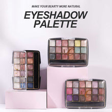 Load image into Gallery viewer, Transparent 18e-color Acrylic Eyeshadow Tray Pearly Eyeshadow Brighten Beauty Eyes Makeup Cosmetics