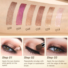 Load image into Gallery viewer, Glitter Eye Shadow Stick Highlighter Shimmery Eye Makeup Stick Long-lasting Pearl Shimmer Eye Makeup Silkworm Pen Liner Face Cosmetics
