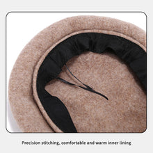 Load image into Gallery viewer, Fashion Simple Beret Retro Warm Wool Beret Lady Painter's Hat Women Accessories Female Gift