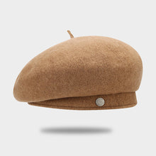 Load image into Gallery viewer, Fashion Simple Beret Retro Warm Wool Beret Lady Painter's Hat Women Accessories Female Gift
