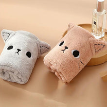 Load image into Gallery viewer, Cute Cat Hair Band Coral Fleece HairBand Headgear Wash Face Make Up Turbans Headband Bandage Girls Accessories