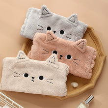Load image into Gallery viewer, Cute Cat Hair Band Coral Fleece HairBand Headgear Wash Face Make Up Turbans Headband Bandage Girls Accessories