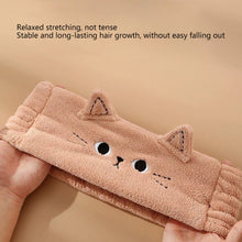 Load image into Gallery viewer, Cute Cat Hair Band Coral Fleece HairBand Headgear Wash Face Make Up Turbans Headband Bandage Girls Accessories