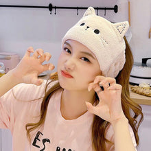 Load image into Gallery viewer, Cute Cat Hair Band Coral Fleece HairBand Headgear Wash Face Make Up Turbans Headband Bandage Girls Accessories