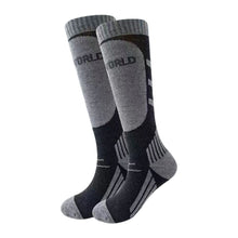 Load image into Gallery viewer, 1Pair Professional Ski Mountaineering Thermal Socks Anti-odor Anti-slip Thickened Long Tube Socks for Winter Snow Sports