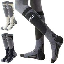 Load image into Gallery viewer, 1Pair Professional Ski Mountaineering Thermal Socks Anti-odor Anti-slip Thickened Long Tube Socks for Winter Snow Sports