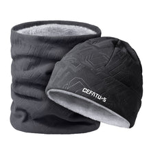 Load image into Gallery viewer, Winter Hat and Neck Gaiter Set Fleece Lined Thickened Warm Ear Protection Beanie Hat Outdoor Sports Running Cycling Protective Suit