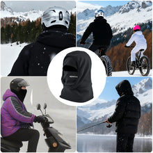 Load image into Gallery viewer, Multi-Purpose Headgear for Cycling Skiing Windproof Coldproof Fleece Pullover Cap Integrated Face Mask Hat and Neck Gaiter Winter Thermal Gear