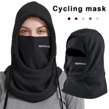 Load image into Gallery viewer, Multi-Purpose Headgear for Cycling Skiing Windproof Coldproof Fleece Pullover Cap Integrated Face Mask Hat and Neck Gaiter Winter Thermal Gear