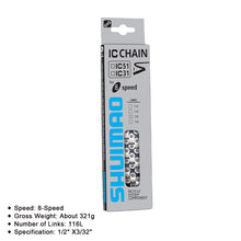 Load image into Gallery viewer, Mountain Bike Drivetrain Chain 6-12 Speed Compatible Road Bike Universal Chain with Magic Link Bicycle Drivetrain Replacement Part