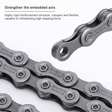 Load image into Gallery viewer, Mountain Bike Drivetrain Chain 6-12 Speed Compatible Road Bike Universal Chain with Magic Link Bicycle Drivetrain Replacement Part