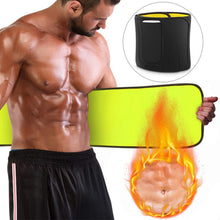 Load image into Gallery viewer, Professional Sports Fitness Sweat Waist Belt Hook and Loop Fixed Waist Fat Reduction Shaping Aid Auxiliary Supplies