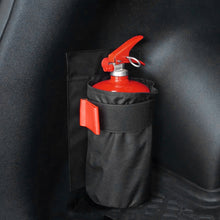 Load image into Gallery viewer, Car Fire Extinguisher Storage Mount Bag Dual-Side Adhesive Trunk Organizer for Safety Equipment Secure Mount