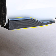 Load image into Gallery viewer, 2Pcs Universal Carbon Fiber Car Rear Bumper Lip & Corner Protector Rear Diffuser Side Skirt Extension Style Kit Auto Body Styling Accessory