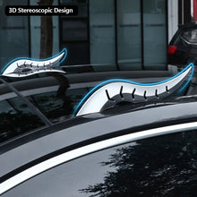 Load image into Gallery viewer, 2Pcs Car Roof Decor Look Dragon Horn Hydrographic Spoiler Fin for Auto Styling Exterior Customization Accessory