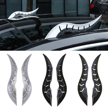 Load image into Gallery viewer, 2Pcs Car Roof Decor Look Dragon Horn Hydrographic Spoiler Fin for Auto Styling Exterior Customization Accessory
