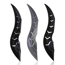 Load image into Gallery viewer, 2Pcs Car Roof Decor Look Dragon Horn Hydrographic Spoiler Fin for Auto Styling Exterior Customization Accessory