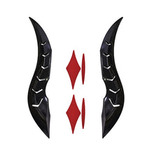 Load image into Gallery viewer, 2Pcs Car Roof Decor Look Dragon Horn Hydrographic Spoiler Fin for Auto Styling Exterior Customization Accessory