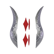 Load image into Gallery viewer, 2Pcs Car Roof Decor Look Dragon Horn Hydrographic Spoiler Fin for Auto Styling Exterior Customization Accessory