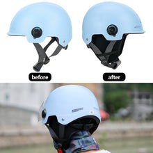 Load image into Gallery viewer, Removable Helmet Inner Liner Thermal Ear Covers Windproof Cold Protection for E-Bike Motorcycle Helmets Soft Detachable Liner Easy to Wash