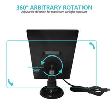 Load image into Gallery viewer, Portable Monocrystalline Solar Panel Charger Power for Phones Cameras Outdoor Doorbells Monitoring Waterproof Solar Expansion Board