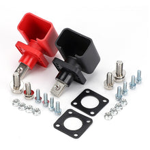 Load image into Gallery viewer, 2Pcs 200A High Current Pair Red Black Energy Storage Battery Terminal For Lithium Batteries & New Energy Solar/EV Copper Terminal Block & Socket