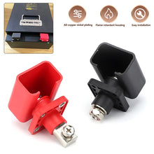 Load image into Gallery viewer, 2Pcs 200A High Current Pair Red Black Energy Storage Battery Terminal For Lithium Batteries & New Energy Solar/EV Copper Terminal Block & Socket