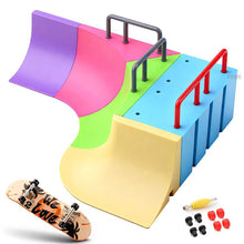 Load image into Gallery viewer, Multi-terrain Skatepark Ramp Finger Skateboard Park Set Obstacle Portable Practice Set Professional Fun Game Kid Toys for Boys Teens