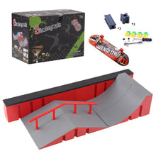 Load image into Gallery viewer, Mini Skatepark Ramp Finger Skateboard Park Set Obstacle Portable Practice Set Professional Mini Skateboard Kid Toys for Boys
