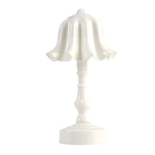 Load image into Gallery viewer, Mini LED Night Light Battery Powered Pleated Shellflower Bud Table Lamp Modern Retro Nordic Style For Bedroom Decor