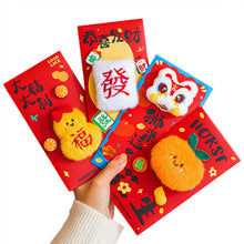 Load image into Gallery viewer, 2026 Horse Year New Style Fleece Cartoon Red Envelope Bag 3D Plush Doll Lucky Money Pouch For Spring Festival Wedding Birthday