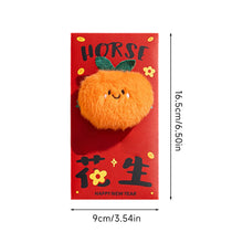 Load image into Gallery viewer, 2026 Horse Year New Style Fleece Cartoon Red Envelope Bag 3D Plush Doll Lucky Money Pouch For Spring Festival Wedding Birthday