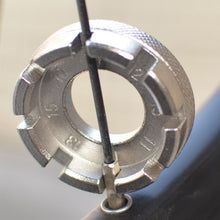 Load image into Gallery viewer, Mountain Bicycle Spoke Wrench Adjust Harmony Wire Tightness Prevent Wheel Deformation 8 Slot Adjust Circle Tool Bicycle Supplies