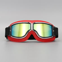 Load image into Gallery viewer, Motorcycle Riding Glasses Windproof Light-proof Sunglasses Helmet Glasses Leather Retro Motorcycle Accessories