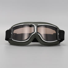 Load image into Gallery viewer, Motorcycle Riding Glasses Windproof Light-proof Sunglasses Helmet Glasses Leather Retro Motorcycle Accessories