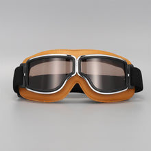 Load image into Gallery viewer, Motorcycle Riding Glasses Windproof Light-proof Sunglasses Helmet Glasses Leather Retro Motorcycle Accessories