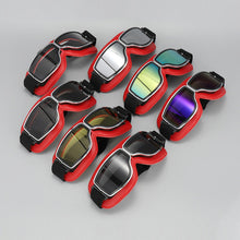 Load image into Gallery viewer, Motorcycle Riding Glasses Windproof Light-proof Sunglasses Helmet Glasses Leather Retro Motorcycle Accessories