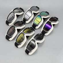 Load image into Gallery viewer, Motorcycle Riding Glasses Windproof Light-proof Sunglasses Helmet Glasses Leather Retro Motorcycle Accessories