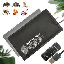 Load image into Gallery viewer, USB Interface Carbon Fiber Heating Pad Reptile Pet Autumn Winter Heating Pad Washable Heating Sheet