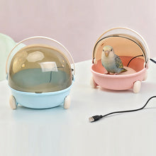Load image into Gallery viewer, USB Heating Insulation Box Parrot Bird Little Pet Heating Constant Temperature Box Outdoor Portable Birdcage